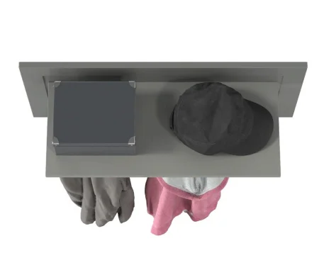 Вешалка Остин 15.12 серый графит/дуб крафт золотой