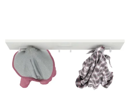 Вешалка Октава 15.14.02 белый шагрень/дуб крафт золотой