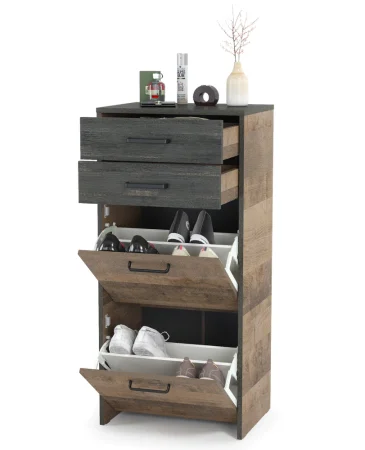 Тумба для обуви Трувор 13.241.06 дуб гранж песочный/интра