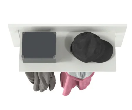 Вешалка Остин 15.12 белый шагрень/дуб крафт золотой