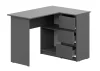 Стол угловой Денвер графит серый