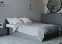 Кровать полутороспальная Мори КРМ 1200.1 графит Кровать полутороспальная Мори КРМ 1200.1 графит