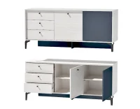 Тумба Лион Т-2 ясень анкор светлый/графит