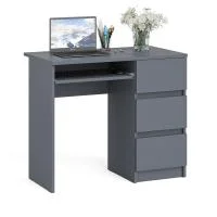 Стол компьютерный три ящика МС-6 графит (правый)