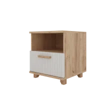 Тумба прикроватная Ньерд дуб вотан/белый софт Тумба прикроватная Ньерд дуб вотан/белый софт