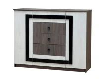 Комод Александра-23 ясень анкор темный/ясень анкор светлый Комод Александра-23 ясень анкор темный/ясень анкор светлый