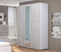 Шкаф распашной Бетти анкор светлый/бетонный камень