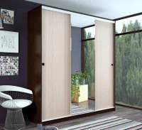 Шкаф-купе Альянс 2.0 венге/дуб беленый