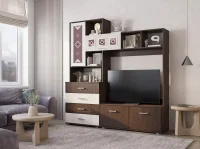 Центральная секция Белла венге/ясень белый