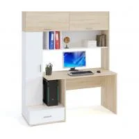 Компьютерный стол Кст-17 дуб сонома/белый
