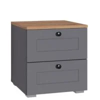 Тумба прикроватная Остин 16.152 серый графит/дуб крафт золотой Тумба прикроватная Остин 16.152 серый графит/дуб крафт золотой