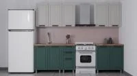 Кухня Лилия 2,0 керамика/изумруд