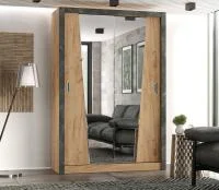 Шкаф-купе Соренто дуб крафт золотой/бетон темный