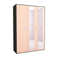 Шкаф 3-створчатый Ненси-2 венге/дуб молочный