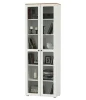 Шкаф-витрина Остин 16.394.02 белый шагрень/дуб крафт золотой Шкаф-витрина Остин 16.394.02 белый шагрень/дуб крафт золотой