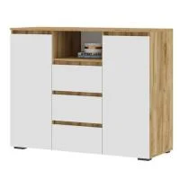 Комод Хелен КМ-01 дуб крафт золотой/белый Комод Хелен КМ-01 дуб крафт золотой/белый