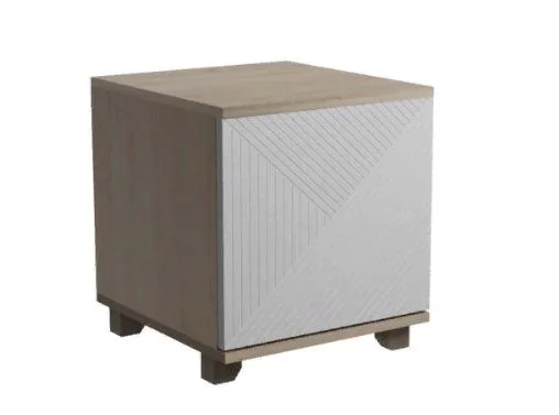 Тумба прикроватная со створкой Копенгаген дуб сонома/белый матовый Тумба прикроватная со створкой Копенгаген дуб сонома/белый матовый