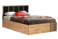 Кровать Либерти дуб вотан/черный Кровать Либерти дуб вотан/черный