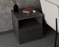 Тумба прикроватная Копенгаген с ящиком венге/черный матовый Тумба прикроватная Копенгаген с ящиком венге/черный матовый