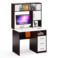 Компьютерный стол СК-9 венге/белый