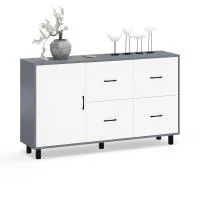 Комод 125-1504 графит/белый Комод 125-1504 графит/белый