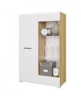 Стеллаж Ненси дуб крафт золотой/белый глянец Стеллаж Ненси дуб крафт золотой/белый глянец