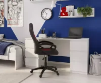 Стол письменный Кастор 6 ящиков 151х65 белый