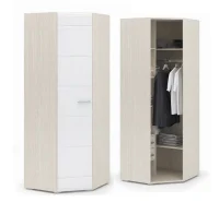 Шкаф угловой Симба одностворчатый дуб белфорт/белый глянец Шкаф угловой Симба одностворчатый дуб белфорт/белый глянец