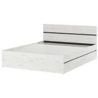 Кровать Гретта 1600 дуб крафт белый/антрацит Кровать Гретта 1600 дуб крафт белый/антрацит