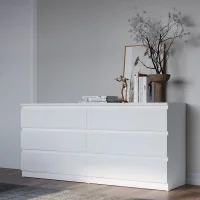 Комод Мальта 6 ящиков белый Комод Мальта 6 ящиков белый