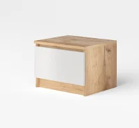 Тумба прикроватная Охта Лайт 400 дуб вотан/белый Тумба прикроватная Охта Лайт 400 дуб вотан/белый