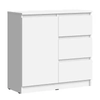 Комод Челси 800 (3 ящика 1 дверь) белый глянец Комод Челси 800 (3 ящика 1 дверь) белый глянец