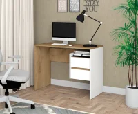 Стол письменный №4 дуб крафт золотой/белый текстурный