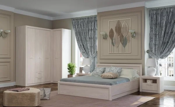Кровать Октава ясень анкор светлый Кровать Октава ясень анкор светлый