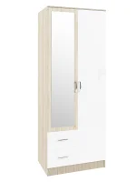 Шкаф 2-х створчатый Софи СШК 800.3 дуб сонома/белый глянец