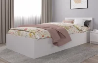 Кровать односпальная Мори КРМ 900.1 белый Кровать односпальная Мори КРМ 900.1 белый