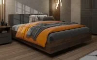 Кровать парящая Копенгаген 160 дуб самдал/серый графит Кровать парящая Копенгаген 160 дуб самдал/серый графит