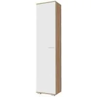 Пенал с полками Италия П-500 дуб сонома/белый глянец