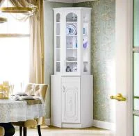 Буфет Лиза-2 угловой белый глянец Буфет Лиза-2 угловой белый глянец