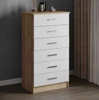 Комод Катрин-4 дуб крафт золотой/белый Комод Катрин-4 дуб крафт золотой/белый