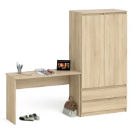 Комплект стол письменный МСП 1200.1 + Шкаф МШ 900.1 дуб сонома