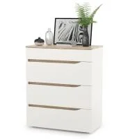 Комод Муссон 13.97 белый/дуб эндгрейн элегантный Комод Муссон 13.97 белый/дуб эндгрейн элегантный