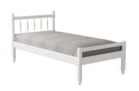 Кровать-10 массив с фигурными спинками белая Кровать-10 массив с фигурными спинками белая
