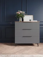 Комод Роза 900 орех франклин/графит скин ройс Комод Роза 900 орех франклин/графит скин ройс