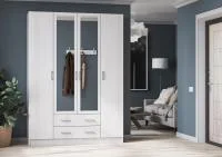 Шкаф 4-х створчатый Квадро ясень анкор светлый