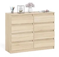 Комод восемь выдвижных ящиков МК 1200.8 дуб сонома Комод восемь выдвижных ящиков МК 1200.8 дуб сонома