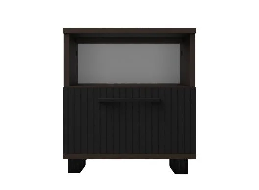 Тумба прикроватная Копенгаген с ящиком венге/черный матовый Тумба прикроватная Копенгаген с ящиком венге/черный матовый