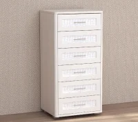 Комод 6 ящиков Кэт-4 бодега/caiman белый Комод 6 ящиков Кэт-4 бодега/caiman белый