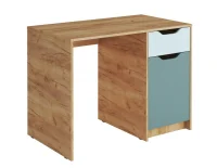 Стол письменный Rich СП-001 дуб крафт золотой/кенди/сумеречный голубой