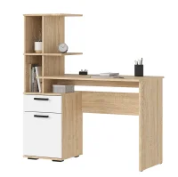 Стол письменный Санса СТ-01 дуб сонома/белый